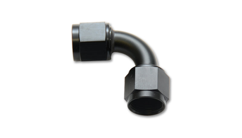 Vibrant 10733 -8AN Female 90 Degree Union Adapter (AN to AN)-Anodized Black Only