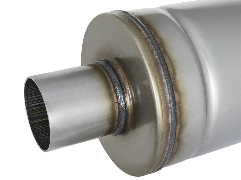 AFE 49M00021 orce-Xp 409 SS Muffler 2.5in Center/Center 18in L x 6in Dia - Roun