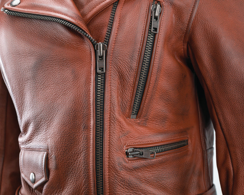 Kuryakyn 094393 Kuryakyn Leather By River Road Arabian Spice Leather Jacket Red Womens - Small