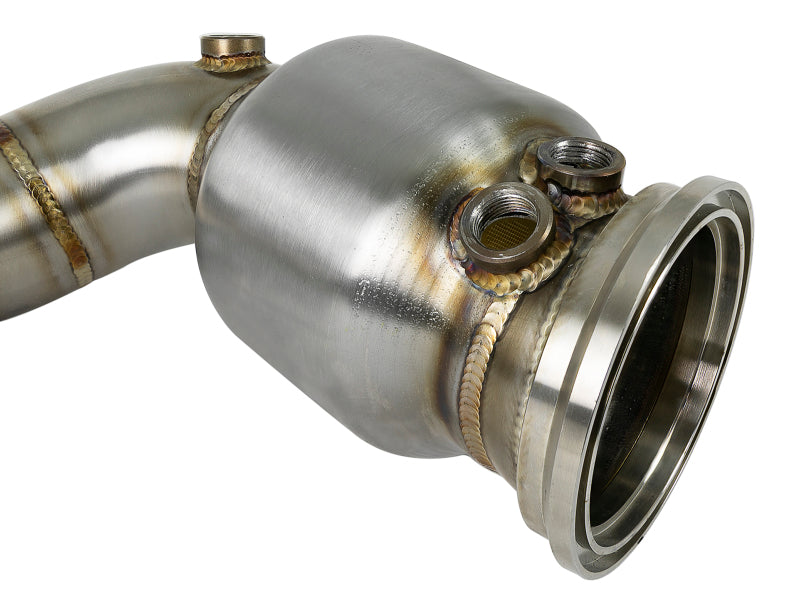 AFE 48-36322-HC d Steel Street Series Down-Pipe 14-19 MINI Cooper S L4-2.0L (t)