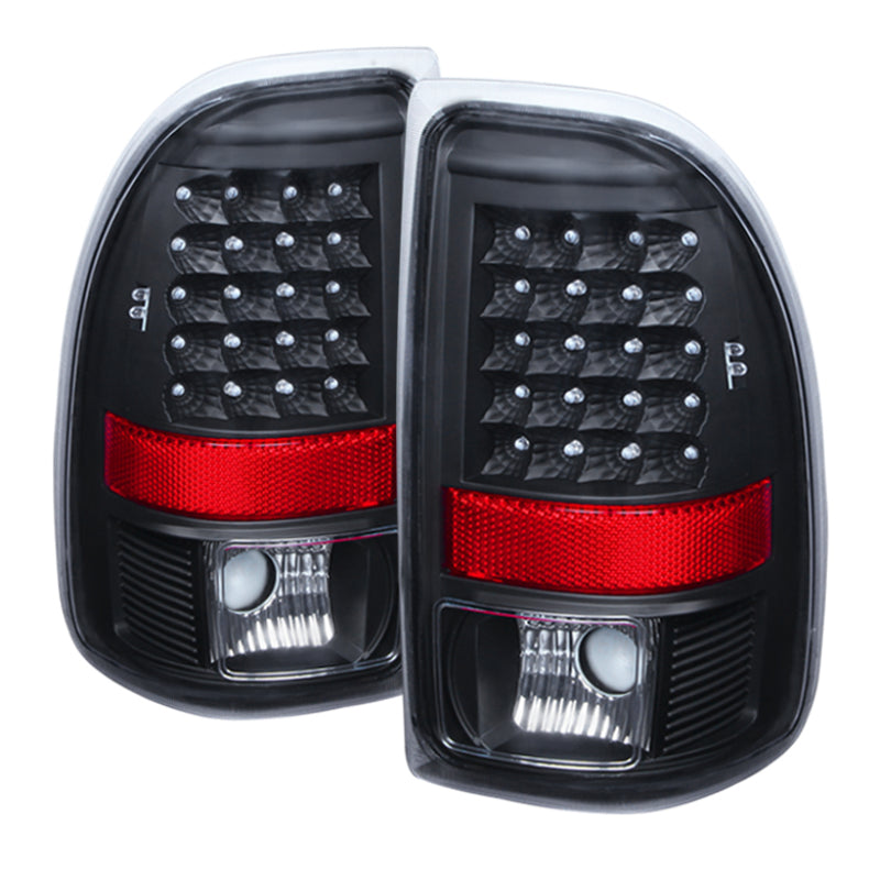 9027017 Xtune fits Dodge 97-04 Dakota LED Tail Lights Black ALT-JH-DDAK97-LED-