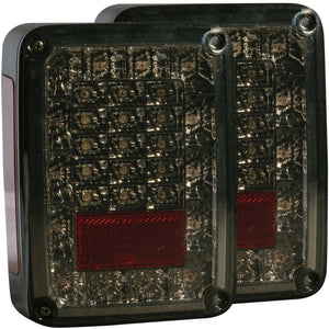 ANZO 311203 2007-2015 fits Jeep Wrangler LED Taillights Smoke