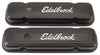 Edelbrock 4453 Valve Cover Signature Series fits Pontiac 1962-1979 301-455 CI V8 Low Black