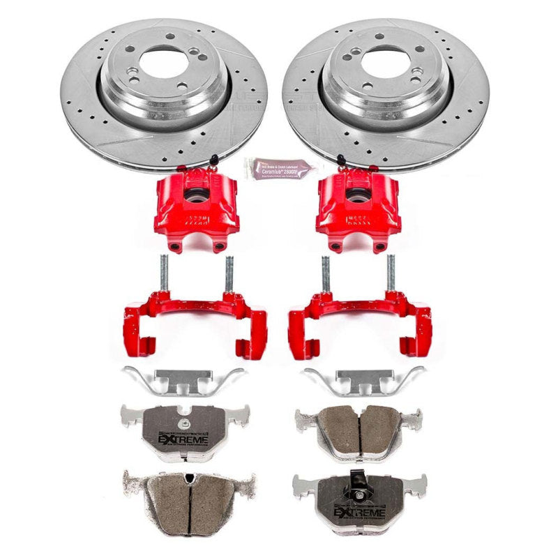 PowerStop KC5732 26 01 fits BMW M3 Rear Z26 Street Warrior Brake Kit w/Calipers