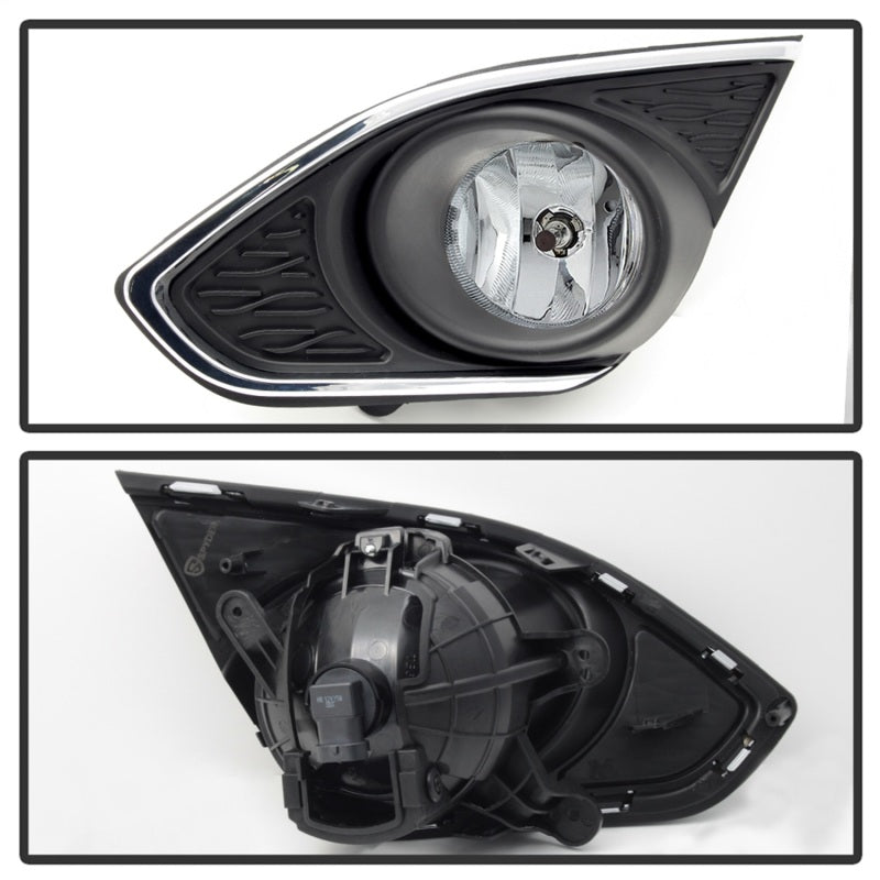 Spyder 5080288 fits Chevy 13-20 Spark 2015 OEM Fog Light W/Universal Switch- Cl