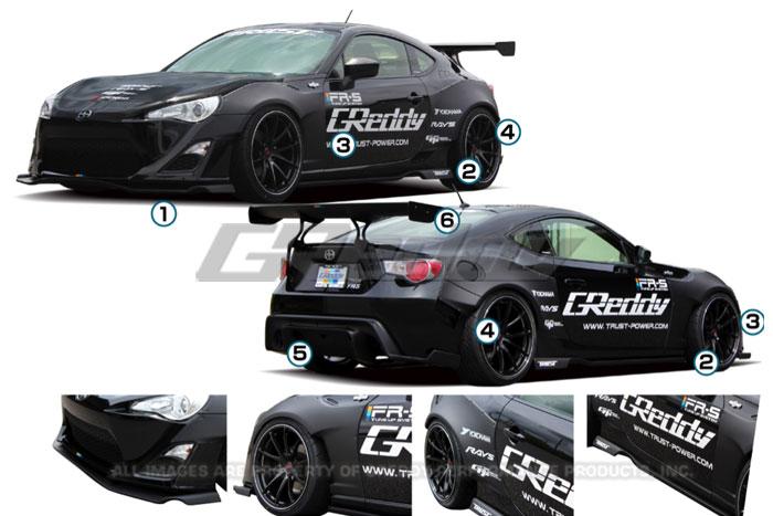 GReddy 17010224 13+ fits Scion FR-S Full Greddy X Rocket Bunny 86 Wide Body Aero