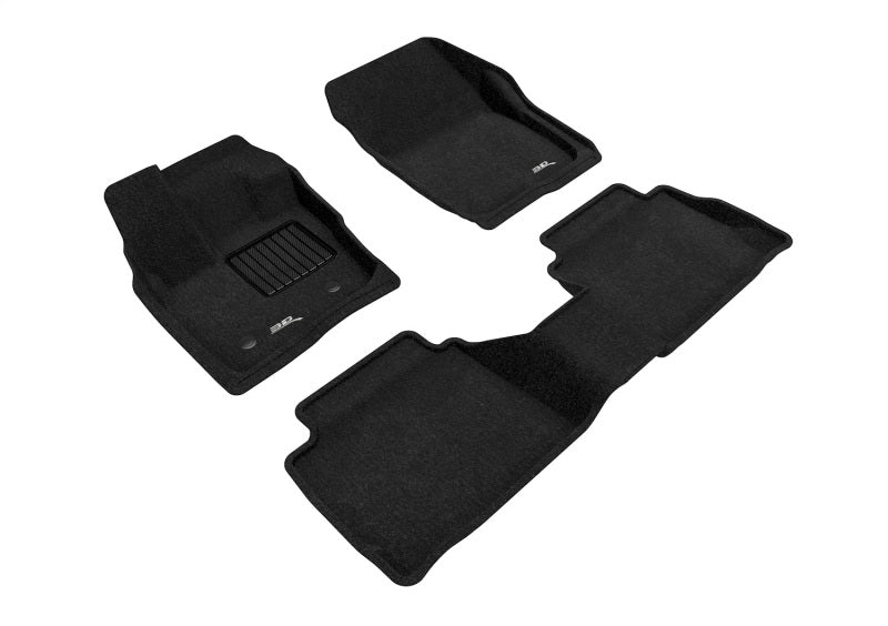 3D L1FR10904709 Maxpider 17-20 fits Ford Fusion Elegant 1st 2nd Row - Floor Mat Set (Black)