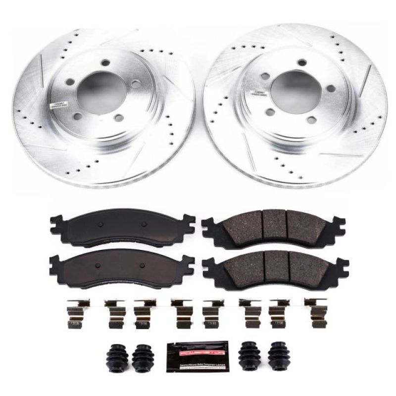 PowerStop K1441 fits Ford 06-10 Explorer Front Z23 Evolution Sport Brake Kit