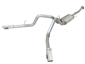 AFE 49-43074-P rce XP Exhaust 3in SS Dual Side Ext CB w/ Polished Tips 2015 fit