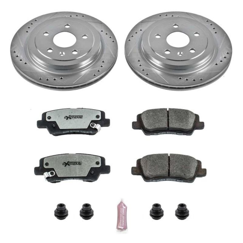 PowerStop K6991-26 14-18 fits Cadillac CTS Rear Z26 Street Warrior Brake Kit