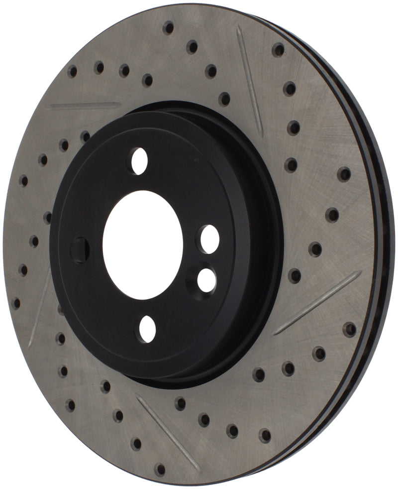 Stoptech 127.34101L Slotted & Drilled Sport Brake Rotor 07-13 Mini Cooper
