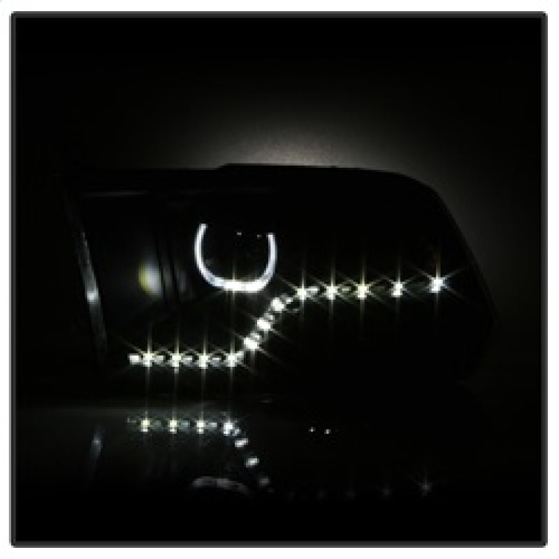 xTune 9036729 fits Dodge Ram 2009-2014 Halo LED Projector Headlights - Black PR