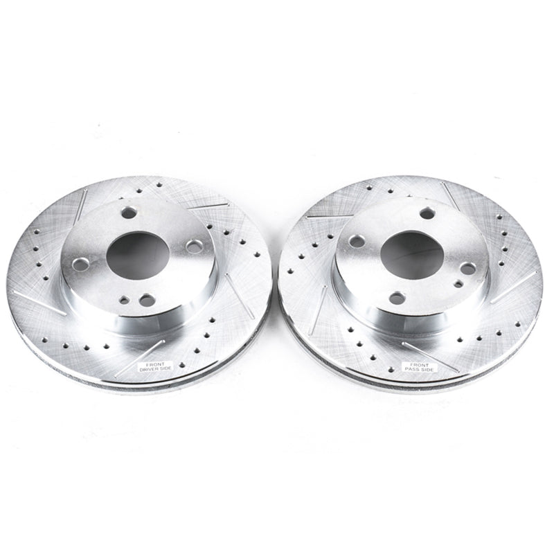 PowerStop fits Mazda 90-93 Miata Front Evolution Drilled & Slotted Rotors - Pair