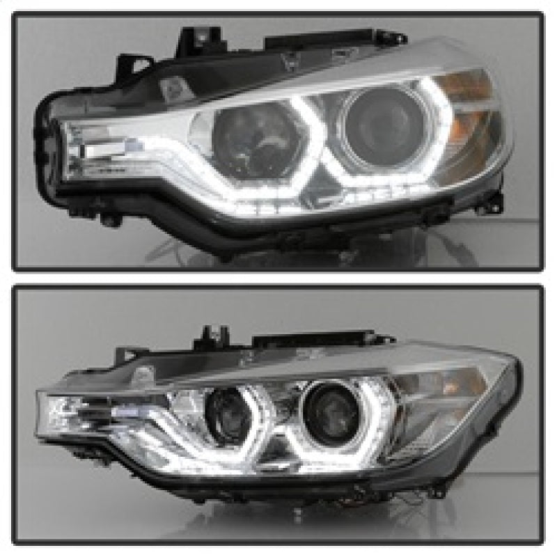 Spyder 5084354 fits BMW 12-14 F30 3 Series 4DR Projector Headlights - LED DRL -