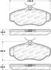 Stoptech 308.0676 Street Brake Pads