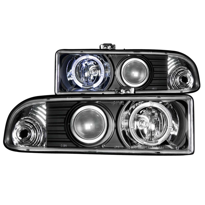 ANZO 111015 1905 fits Chevrolet 98-20 S-10 Projector Headlights w/ Halo Black