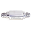 Russell 650180 Performance Polished Alum. (3-1/4in Length 1-1/4in dia. -8 x 3/8in male NPT inlet/outlet)