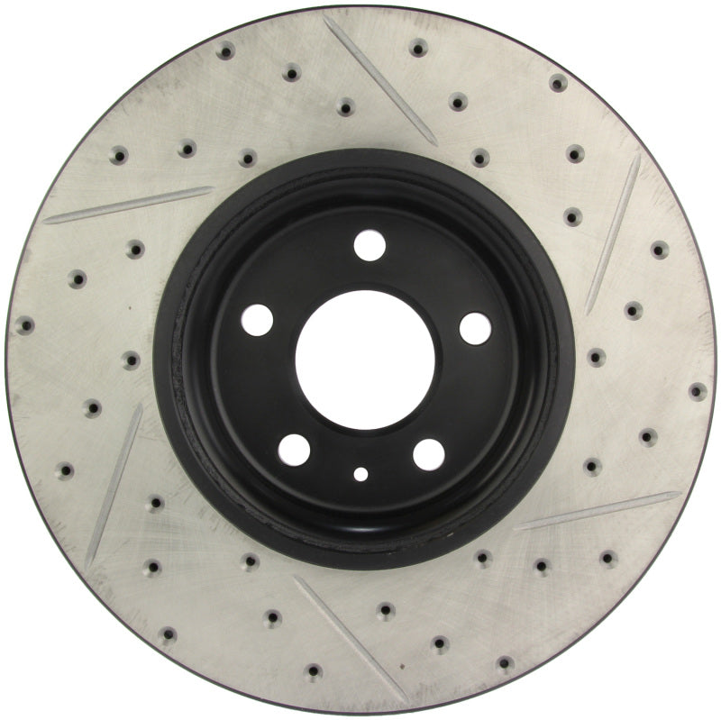Stoptech 127.33123R Power Slot 09-10 Audi A4/A4 Quattro / 08-10 A5 / 10 S4 Front Right Drilled & Slotted Rotor