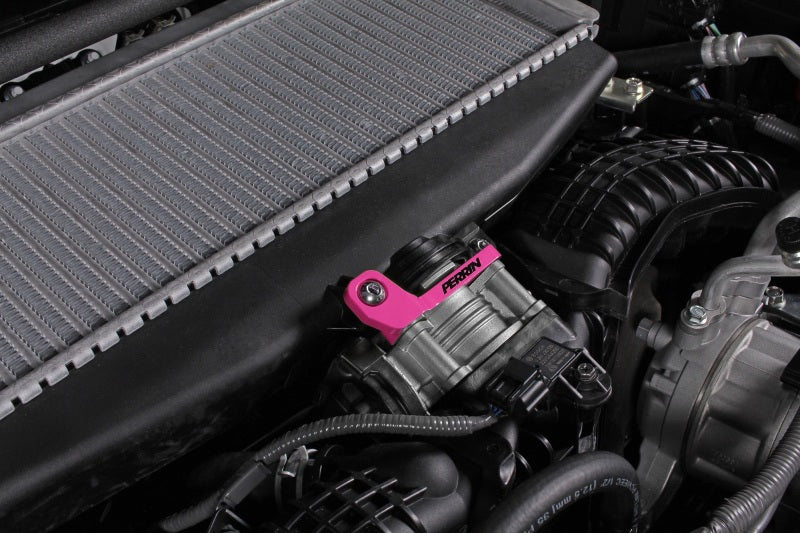 Perrin PSP-ITR-331HP 2022+ fits Subaru WRX/19-23 Ascent/Legacy/Outback Top Mount Intercooler Bracket - Hyper Pink