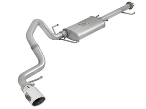 AFE 49-06039-P on 2-1/2in Alum Steel Cat-Back Exhaust w/ Polished Tips 07-17 fi