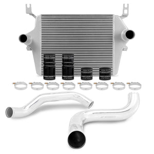 Mishimoto MMINT-F2D-99KSLP 99-03 fits Ford 7.3L Powerstroke PSD Silver Intercooler Kit w/ Polished Pipes