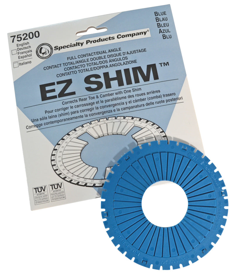 SPC Performance 75200 EZ Shim Dual Angle Camber/Toe Shim (Blue)