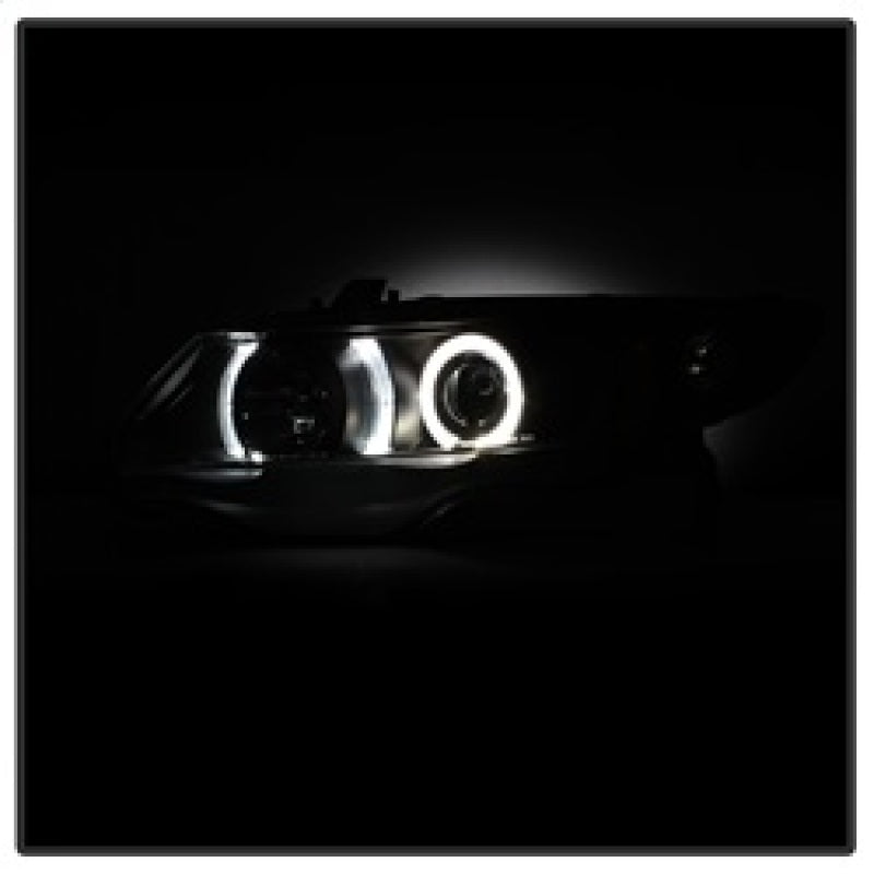 Spyder 5010780 fits Honda 06-08 Civic 2Dr Projector Headlights LED Halo Black H