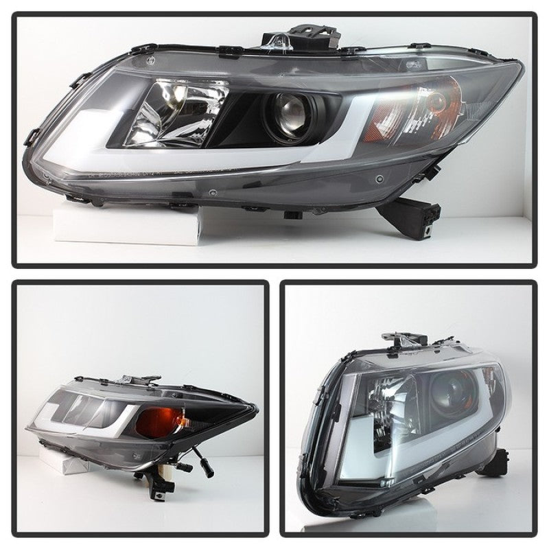 Spyder 5076519 fits Honda 12-14 Civic (Excl. 2014 Coupe) Projector Headlights L