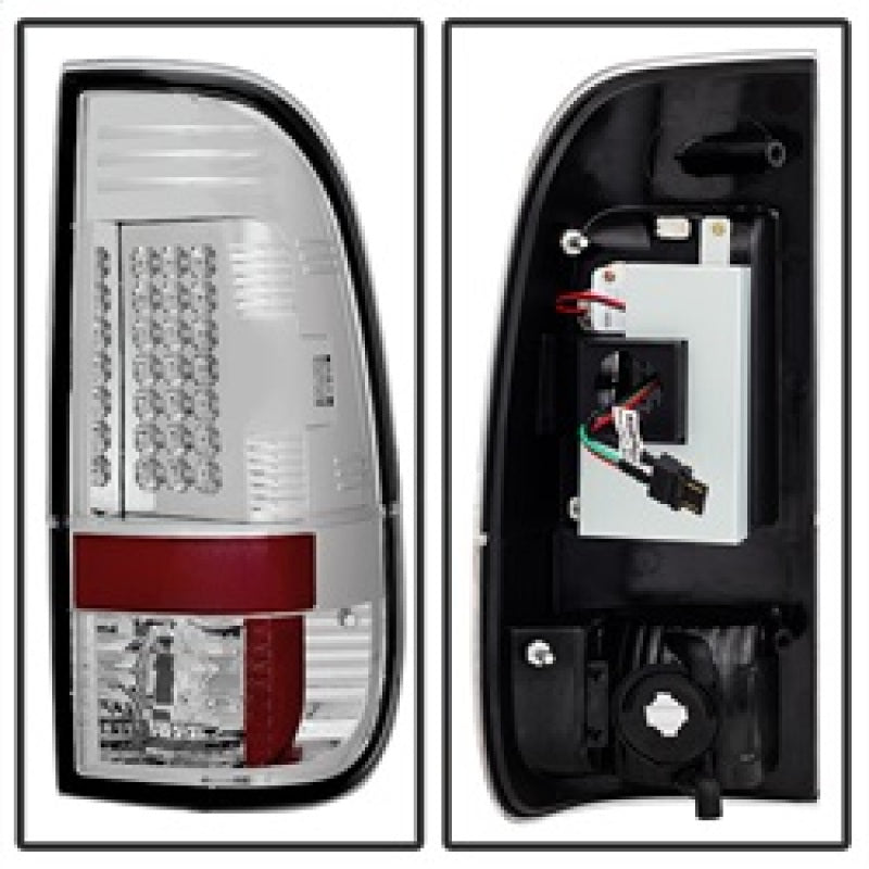 Spyder 5003904 fits Ford 08-15 Super Duty LED Tail Lights Chrome ALT-YD-FS07-LE