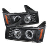 Spyder 5074140 fits Chevy 04-12 Colorado Projector Headlights Halogen- LED Halo