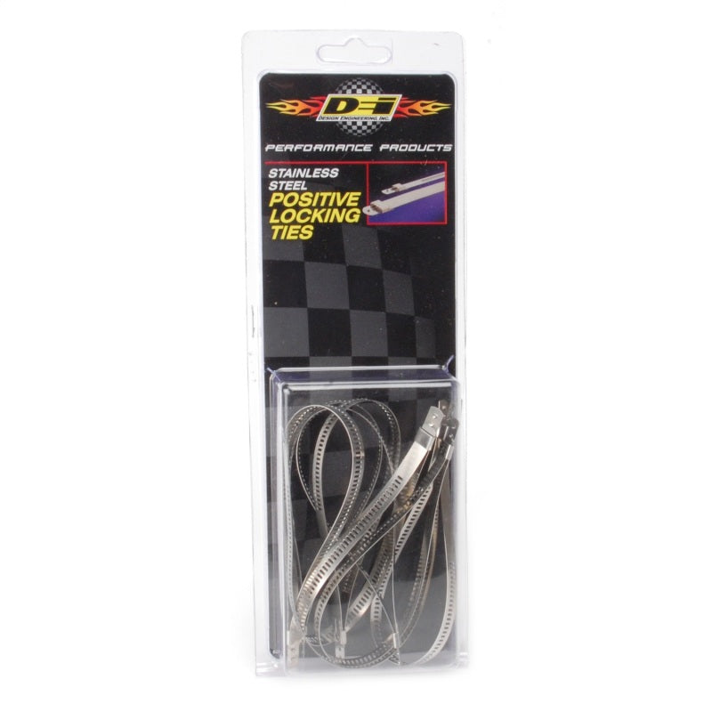 DEI  10208 Stainless Steel Positive Locking Tie 1/4in (7mm) x 9in - 8 per pack