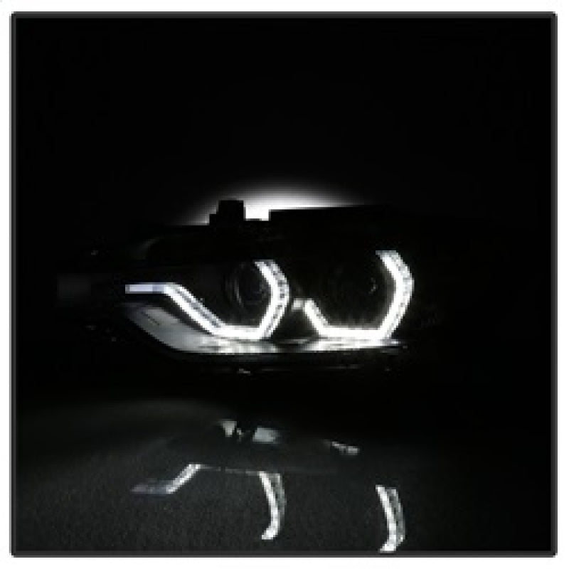 Spyder 5084347 fits BMW 12-14 F30 3 Series 4DR Projector Headlights - LED DRL -