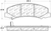 Stoptech 309.1159 Sport Brake Pads w/Shims and Hardware - Rear