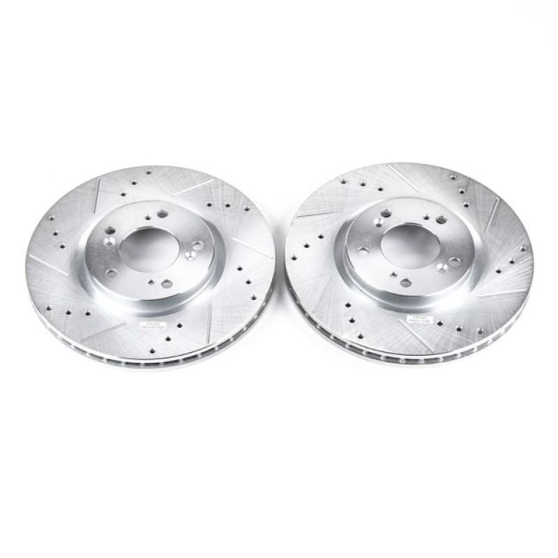 PowerStop fits Honda 00-09 S2000 Front Evolution Drilled & Slotted Rotors - Pair