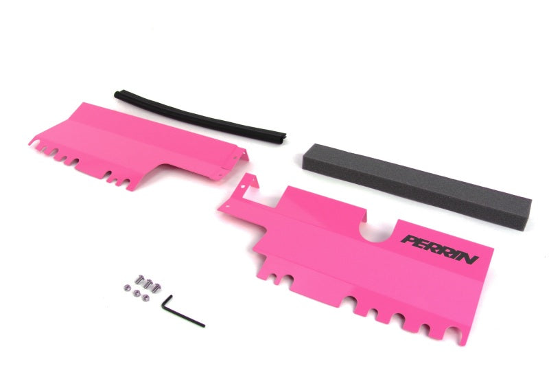 Perrin PSP-ENG-512-2HP 15-21 WRX/STI Radiator Shroud (Without OEM Intake Scoop) - Hyper Pink