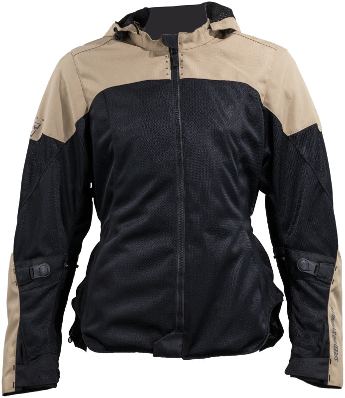 Speed and Strength 609928 Starstruck Mesh Jacket Trench Tan/Black Womens - XL