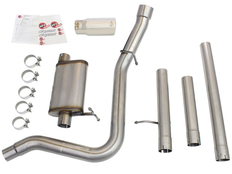 AFE 49-43076-P rce XP Exhaust 3in-3.5in SS Single Side Ext CB w/ Polish Tip 99-