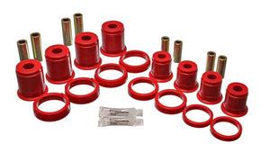 Energy Suspension 2.3101R 84-01 fits Jeep Cherokee/Wagoneer/Comanche 2WD Red Front Control Arm Bushings