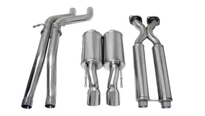 CORSA Performance 14451 Corsa 2006-2010 fits Jeep Grand Cherokee 6.1L V8 Polished Sport Cat-Back Exhaust