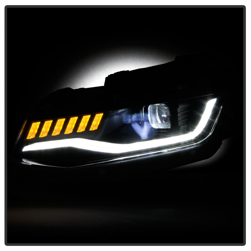 Spyder 5087317 fits Chevy 16-18 Camaro Halogen Model Full LED Headlights Black