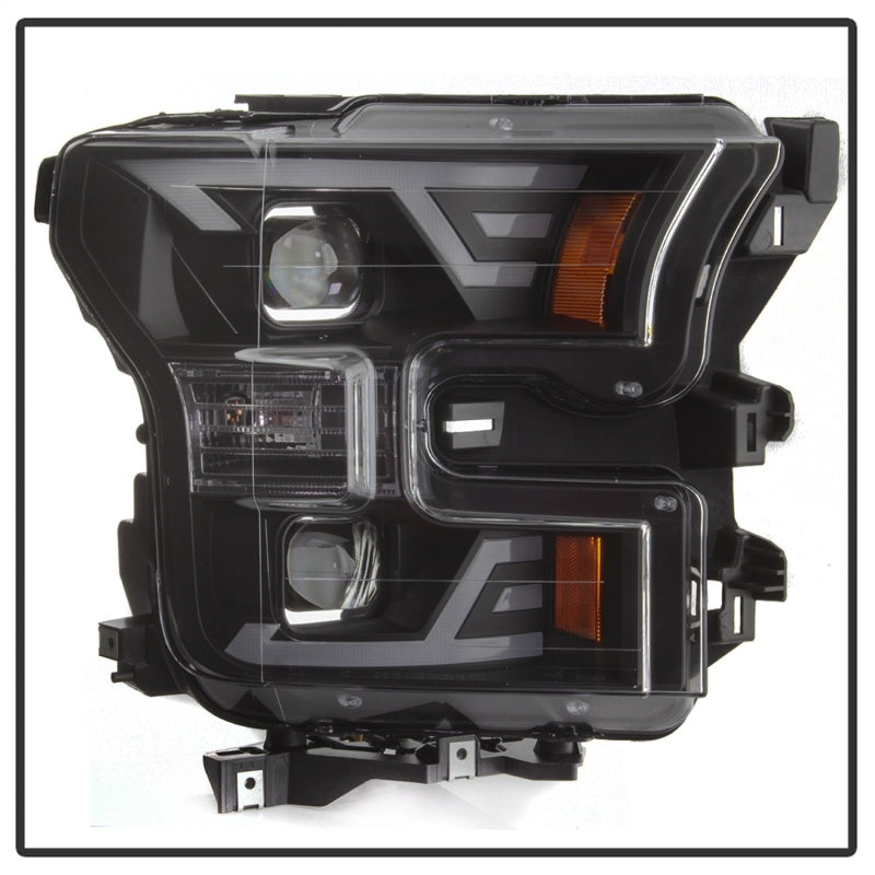 xTune 9042935 15-17 fits Ford F-150 DRL LED Light Bar Projector Headlights - Bl