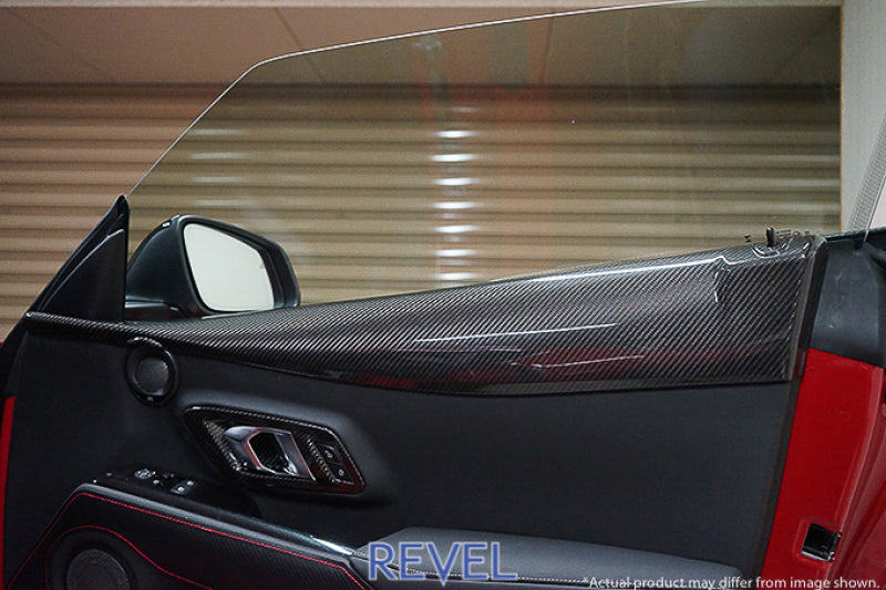 Revel 1TR4GT0AT01 GT Dry Carbon Door Trim Cover 2020 fits Toyota GR Supra - 2 Pi