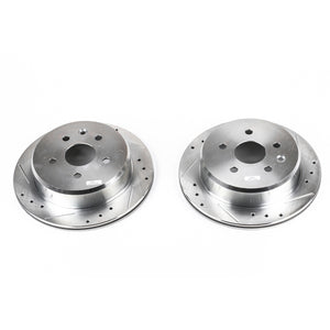 PowerStop fits Lexus 92-98 SC300 Rear Evolution Drilled & Slotted Rotors - Pair