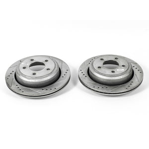 PowerStop fits Ford 10-11 Ranger Rear Evolution Drilled & Slotted Rotors - Pair