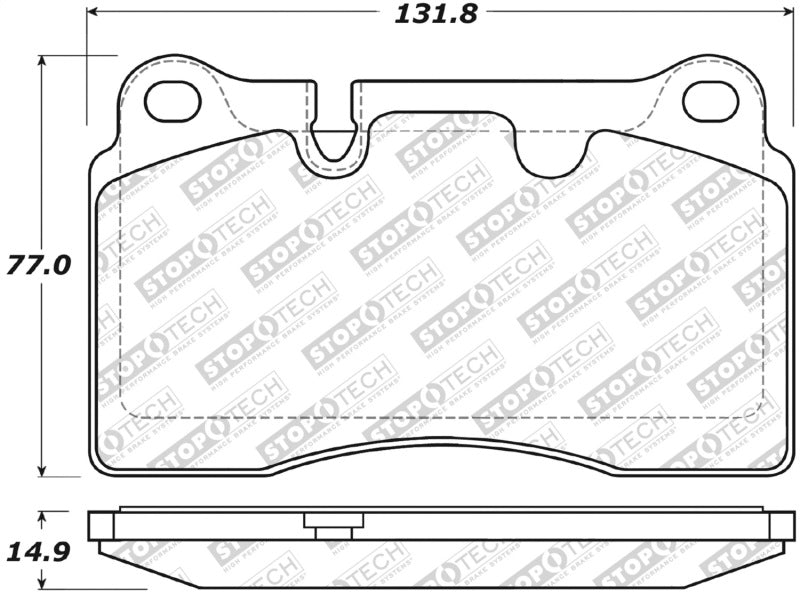 Stoptech 308.1165 Street Brake Pads
