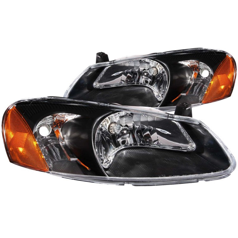 ANZO 121026 2004 fits Dodge 01-20 Stratus Crystal Headlights Black