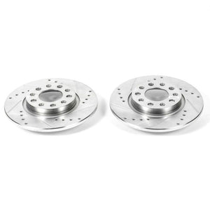 PowerStop fits Chrysler 15-17 200 Rear Evolution Drilled & Slotted Rotors - Pair