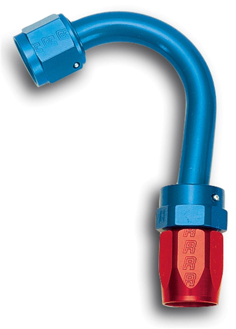 Russell 613380 Performance -12 AN Red/Blue 150 Degree Full Flow Swivel Hose End (With 1-1/2in Radius)
