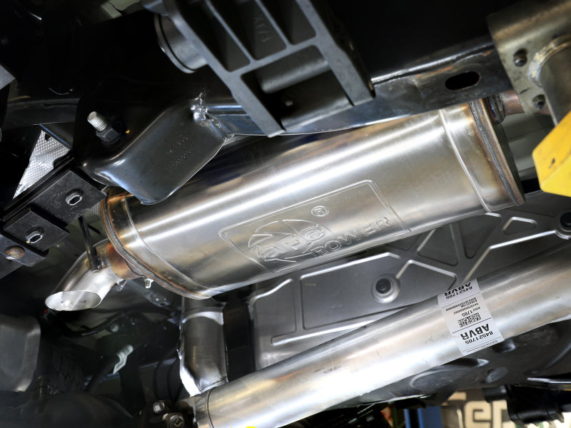 aFe 49-44148 23-25 fits GM Colorado/fits Canyon L4-2.7L (t) ROCK BASHER 3 IN 409 Stainless Steel Cat-Back Exhaust