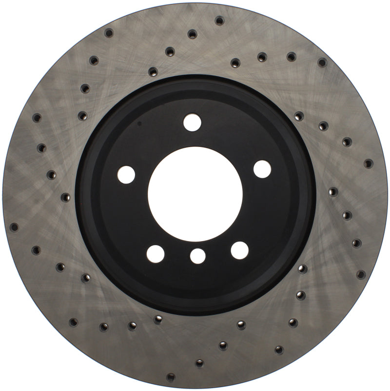 Stoptech 128.34093R 07-10 BMW 335i Cross Drilled Right Front Rotor